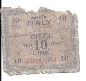 ITALIA 10 LIRAS 1943