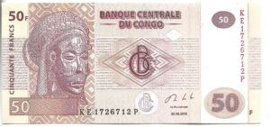 CONGO 50 FRANCOS 2013 SIN CIRCULAR