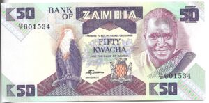 ZAMBIA 50 KWACHA 1987 SIN CIRCULAR