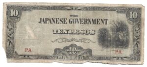 MALASIA OCUPACIÓN JAPONESA 10 PESOS