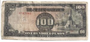 MALASIA OCUPACIÓN JAPONESA 100 PESOS