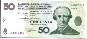 ARGENTINA 50 LECOP LEYENDA MODIFICATORIO