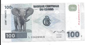 CONGO 100 FRANCOS 2000