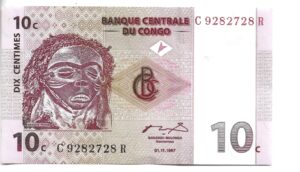 CONGO 10 CENTAVOS 1997 SIN CIRCULAR