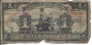 BOLIVIA 1 BOLIVIANO 1911