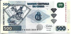 CONGO 500 FRANCOS 2022 SIN CIRCULAR