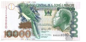 SANTO TOMÉ Y PRÍNCIPE 10.000 DOBRAS 2013 SIN CIRCULAR