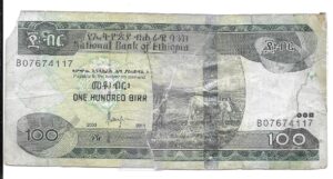 ETIOPÍA 100 BIRR 2011