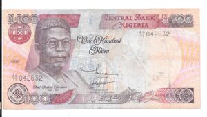 NIGERIA 100 NAIRA 1999