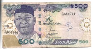 NIGERIA 500 NAIRA 2002