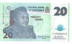 NIGERIA 20 NAIRA 2022 SIN CIRCULAR