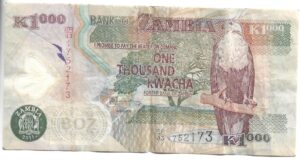 ZAMBIA 1000 KWACHA 2008
