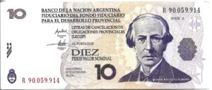 ARGENTINA 10 LECOP REPOSICIÓN