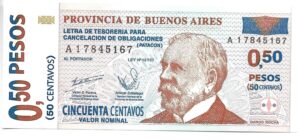ARGENTINA BONO 50 CENTAVOS DE PATACÓN SIN CIRCULAR