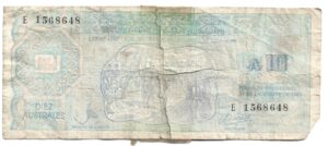 ARGENTINA 10 AUSTRALES BONO JUJUY