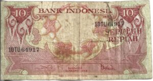 INDONESIA 10 RUPIAS 1959
