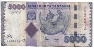 TANZANIA 5000 SHILLING 2010