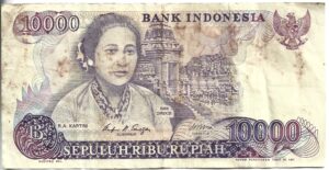 INDONESIA 10.000 RUPIAS 1985