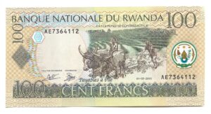 RWANDA 100 FRANCOS 2003 SIN CIRCULAR