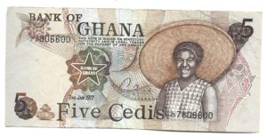 GHANA 5 CEDIS 1977