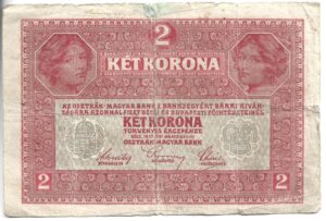 AUSTRIA 2 CORONAS 1917
