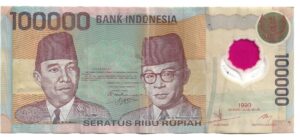 INDONESIA 100.000 RUPIAS 1999