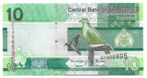 GAMBIA 10 DALASIS 2019 SIN CIRCULAR