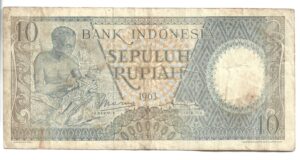 INDONESIA 10 RUPIAS 1963