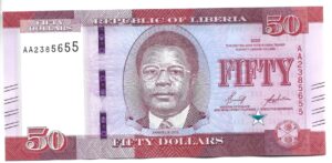 LIBERIA 50 DÓLARES 2022 SIN CIRCULAR