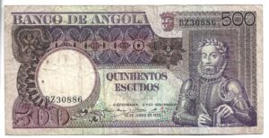 ANGOLA 500 ESCUDOS 1973