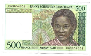 MADAGASCAR 500 FRANCOS 1994