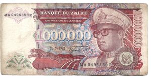 ZAIRE 1.000.000 ZAIRES 1992