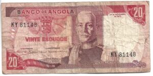 ANGOLA 20 ESCUDOS 1972