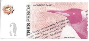 ARGENTINA BILLETE FANTASÍA TIERRA DEL FUEGO 3 PESOS