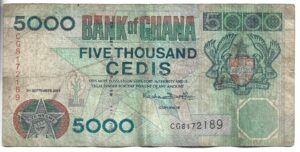 GHANA 5000 CEDIS 2001