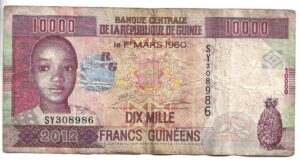 GUINEA 10.000 FRANCOS 2012