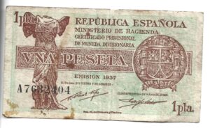 ESPAÑA 1 PESETA 1937