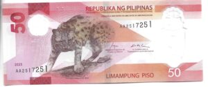 FILIPINAS 50 PESOS 2025 SIN CIRCULAR