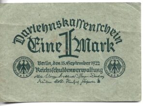 ALEMANIA 1 MARCO 1922