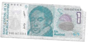 ARGENTINA 1 AUSTRAL REPOSICIÓN