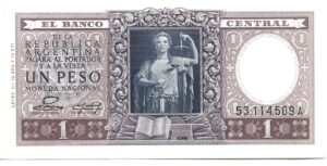 ARGENTINA 1 PESO 1947 SIN CIRCULAR