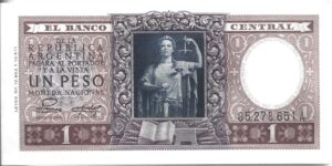 ARGENTINA 1 PESO 1947 SIN CIRCULAR