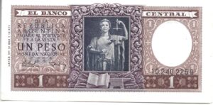 ARGENTINA 1 PESO 1952 SIN CIRCULAR