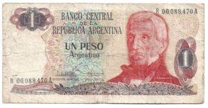 ARGENTINA 1 PESO ARGENTINO REPOSICIÓN