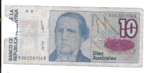 ARGENTINA 10 AUSTRALES REPOSICIÓN