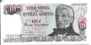 ARGENTINA 10 PESOS ARGENTINOS