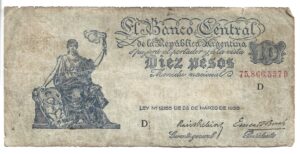 ARGENTINA 10 PESOS PROGRESO