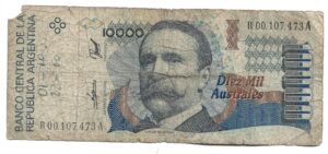 ARGENTINA 10.000 AUSTRALES REPOSICIÓN