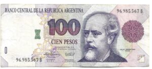 ARGENTINA 100 PESOS CONVERTIBLES PRIMER DISEÑO