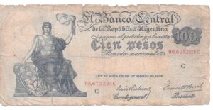 ARGENTINA 100 PESOS PROGRESO 1938